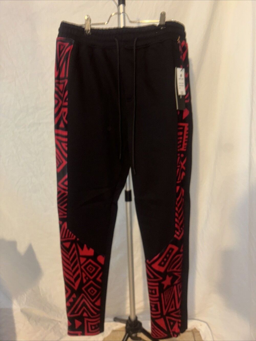 Create 2MRW Black And Red Joggers Size Large